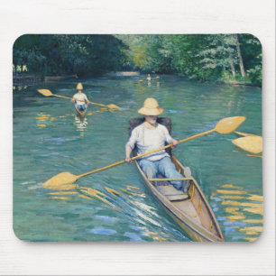 Gustave Caillebotte - Boote auf der Yerres Mousepad