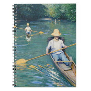 Gustave Caillebotte - Boote auf der Yerres Notizblock