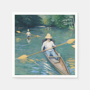 Gustave Caillebotte - Boote auf der Yerres Serviette