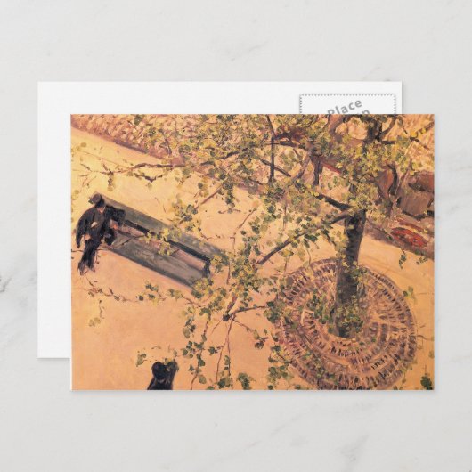 Gustave Caillebotte - Boulevard Von oben aus geseh Postkarte (Vorne/Hinten)