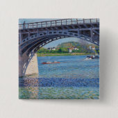 Gustave Caillebotte - Bridge at Argenteuil & Seine Button (Vorderseite)