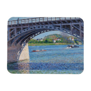 Gustave Caillebotte - Bridge at Argenteuil & Seine Magnet