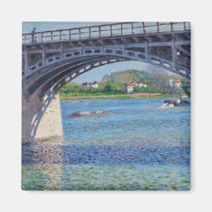 Gustave Caillebotte - Bridge at Argenteuil & Seine Magnet