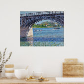 Gustave Caillebotte - Bridge at Argenteuil & Seine Poster (Küche)