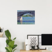 Gustave Caillebotte - Bridge at Argenteuil & Seine Poster (Heimbüro)