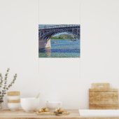 Gustave Caillebotte - Bridge at Argenteuil & Seine Poster (Küche)