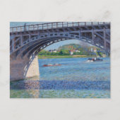 Gustave Caillebotte - Bridge at Argenteuil & Seine Postkarte (Vorderseite)