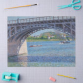 Gustave Caillebotte - Bridge at Argenteuil & Seine Seidenpapier (Basteln)