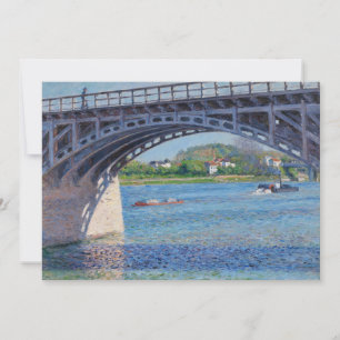 Gustave Caillebotte - Brücke bei Argenteuil und Se Einladung