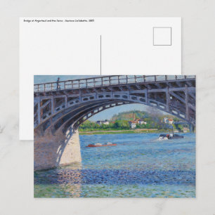 Gustave Caillebotte - Brücke bei Argenteuil und Se Postkarte