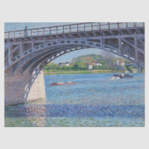 Gustave Caillebotte - Brücke in Argenteuil & Seine Seidenpapier