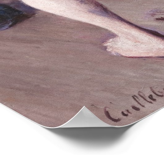 Gustave Caillebotte Caillebotte Man in seinem Bad Poster (Ecke)