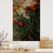 Gustave Caillebotte Chrysanthemums Poster (Küche)