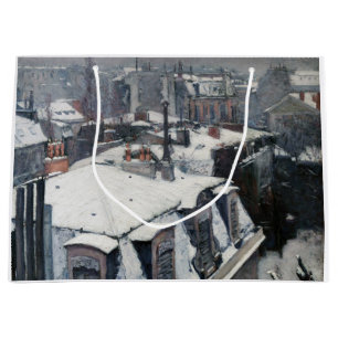 Gustave Caillebotte - Dächer im Schnee Große Geschenktüte