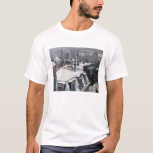 Gustave Caillebotte - Dächer im Schnee T-Shirt