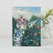 Gustave Caillebotte - Dahlias, Garten bei Petit Ge Einladung (Stehend Vorderseite)