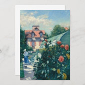 Gustave Caillebotte - Dahlias, Garten bei Petit Ge Einladung (Vorne/Hinten)