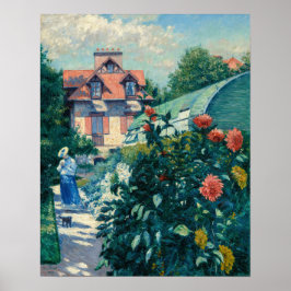 Gustave Caillebotte - Dahlias, Garten Poster