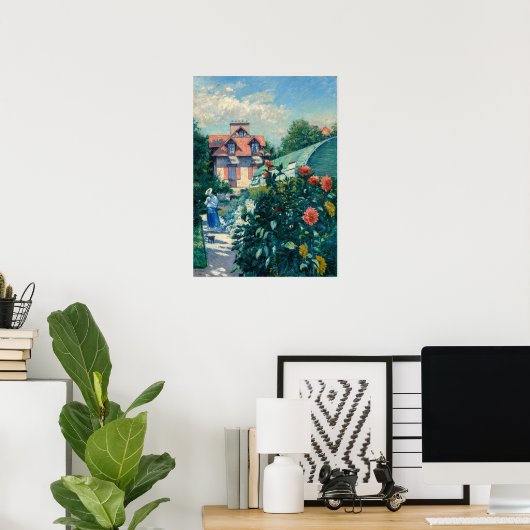 Gustave Caillebotte - Dahlias, Garten Poster (Heimbüro)