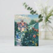 Gustave Caillebotte - Dahlias, Garten Postkarte (Stehend Vorderseite)