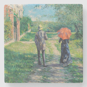 Gustave Caillebotte - Der ansteigende Weg Steinuntersetzer
