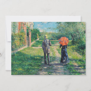 Gustave Caillebotte - Der aufsteigende Weg Einladung