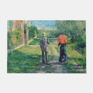 Gustave Caillebotte - Der aufsteigende Weg Fußmatte