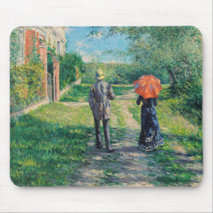 Gustave Caillebotte - Der aufsteigende Weg Mousepad