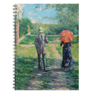 Gustave Caillebotte - Der aufsteigende Weg Notizblock