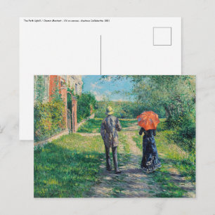 Gustave Caillebotte - Der aufsteigende Weg Postkarte