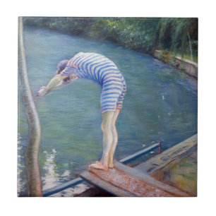 Gustave Caillebotte - Der Badende / Der Taucher Fliese