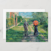 Gustave Caillebotte - Der Weg über die Alphill Dankeskarte (Vorne/Hinten)