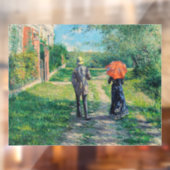 Gustave Caillebotte - Der Weg über die Alphill Fensteraufkleber (Blatt 2)