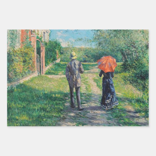 Gustave Caillebotte - Der Weg über die Alphill Geschenkpapier Set (Vorderseite 3)