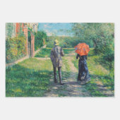 Gustave Caillebotte - Der Weg über die Alphill Geschenkpapier Set (Vorderseite)