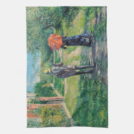 Gustave Caillebotte - Der Weg über die Alphill Geschirrtuch (Vertikal)