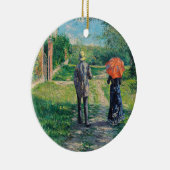 Gustave Caillebotte - Der Weg über die Alphill Keramik Ornament (Rechts)