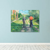 Gustave Caillebotte - Der Weg über die Alphill Leinwanddruck (Insitu (Holzboden))