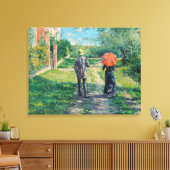 Gustave Caillebotte - Der Weg über die Alphill Leinwanddruck (Insitu (Wohnzimmer))