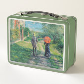 Gustave Caillebotte - Der Weg über die Alphill Metall Brotdose (Rückseite)