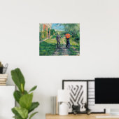 Gustave Caillebotte - Der Weg über die Alphill Poster (Heimbüro)
