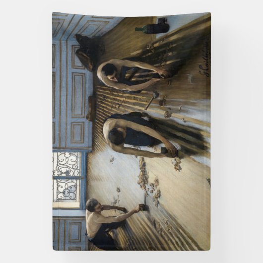 Gustave Caillebotte - Die Bodenschutzwesten Banner (Vertikal)