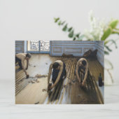 Gustave Caillebotte - Die Bodenschutzwesten Dankeskarte (Stehend Vorderseite)