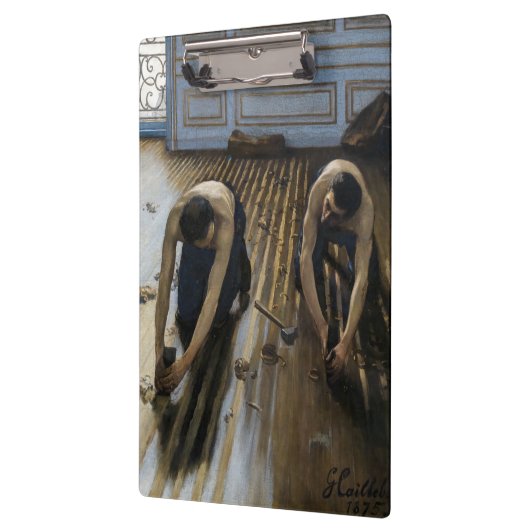 Gustave Caillebotte - Die Bodenschutzwesten Klemmbrett (Links)