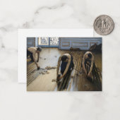 Gustave Caillebotte - Die Bodenschutzwesten Mitteilungskarte (Vorderseite/Rückseite Beispiel)