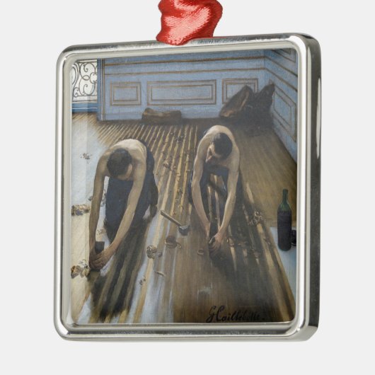 Gustave Caillebotte - Die Bodenschutzwesten Ornament Aus Metall (Links)