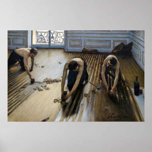 Gustave Caillebotte - Die Bodenschutzwesten Poster (Vorne)