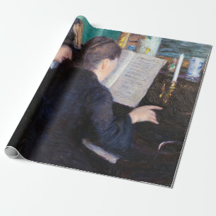 Gustave Caillebotte - Die Klavierstunde Geschenkpapier