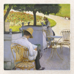 Gustave Caillebotte - Die Orangenbäume Glasuntersetzer