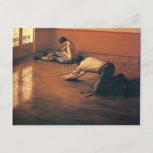 Gustave Caillebotte - Die Parkettplaner Postkarte (Vorderseite)